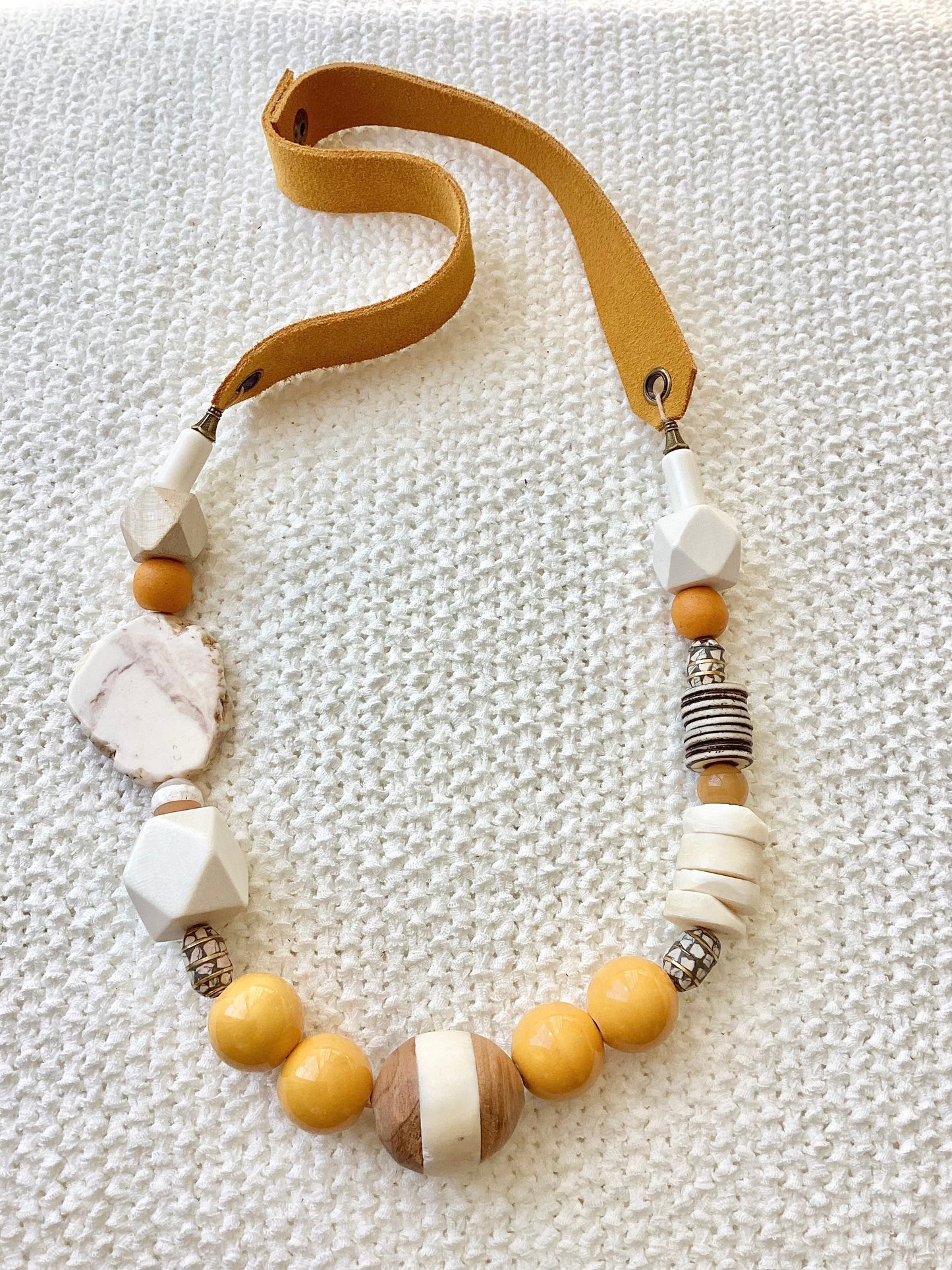 Sunshine Leather Necklace