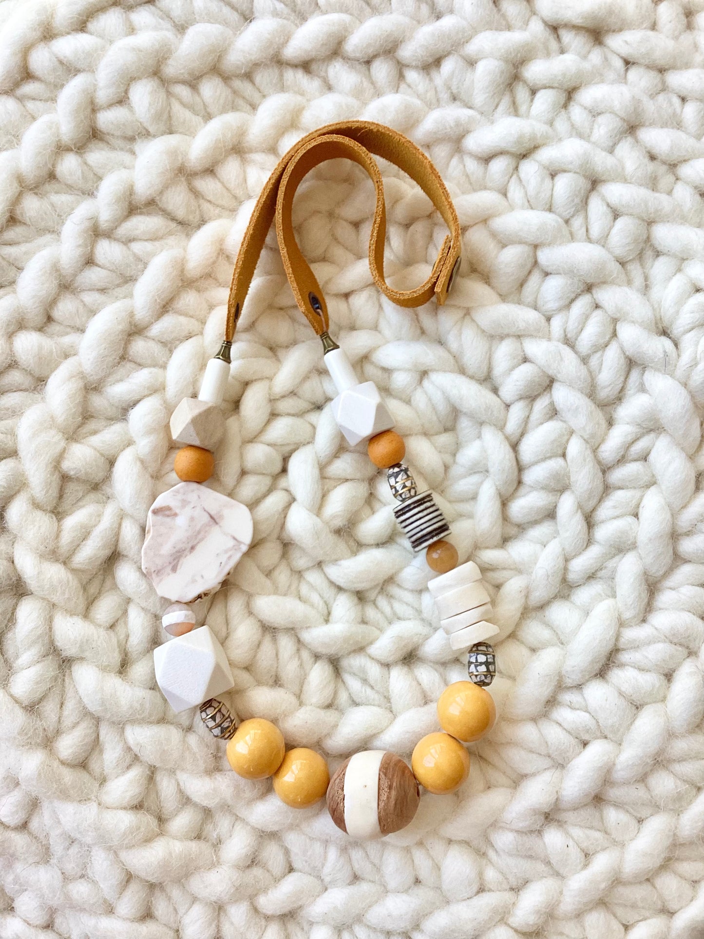 Sunshine Leather Necklace