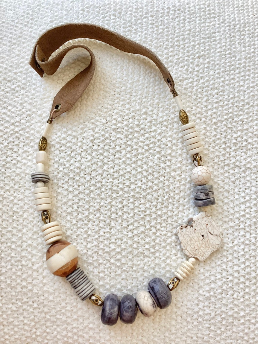 Natural & Blue Necklace