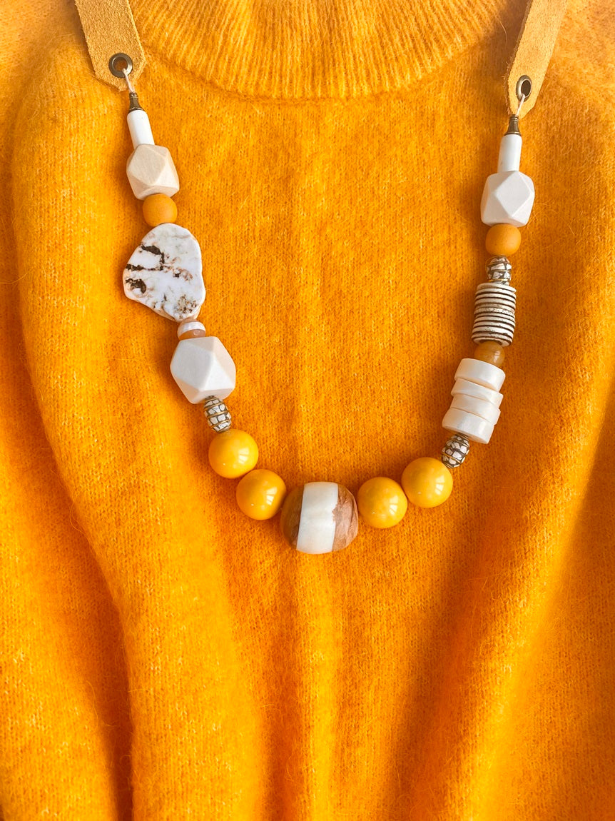 Sunshine Leather Necklace