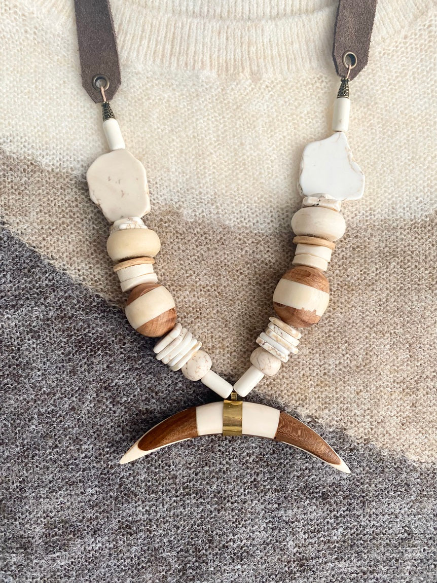 Crescent Pendant Necklace