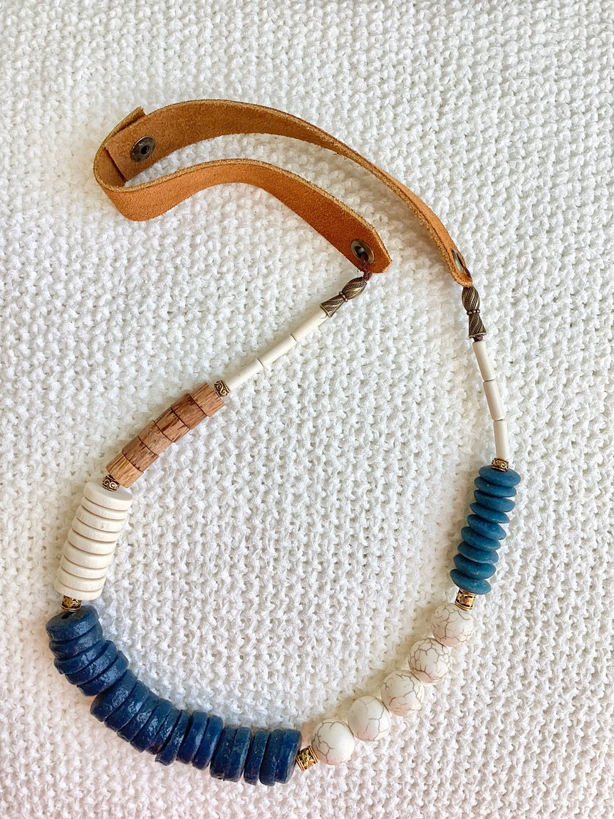 Ivory & Teal Necklace