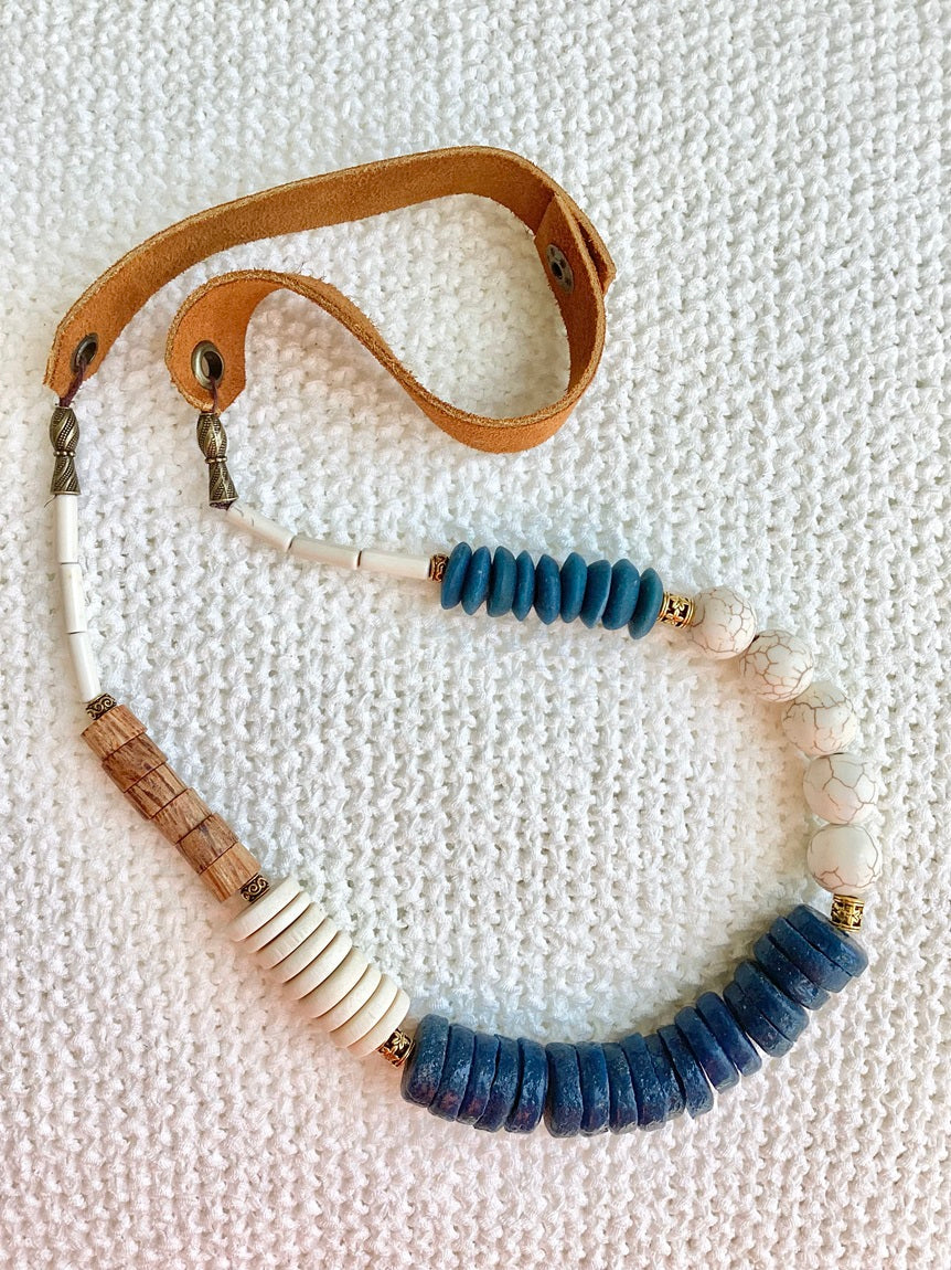 Ivory & Teal Necklace