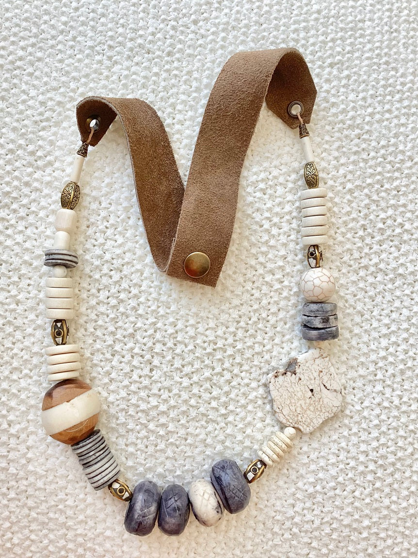 Natural & Blue Necklace