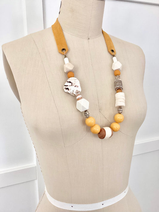 Sunshine Leather Necklace