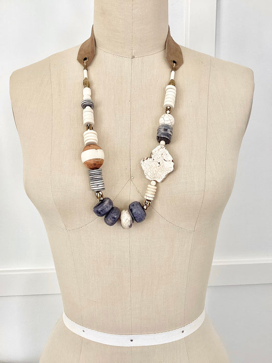 Natural & Blue Necklace