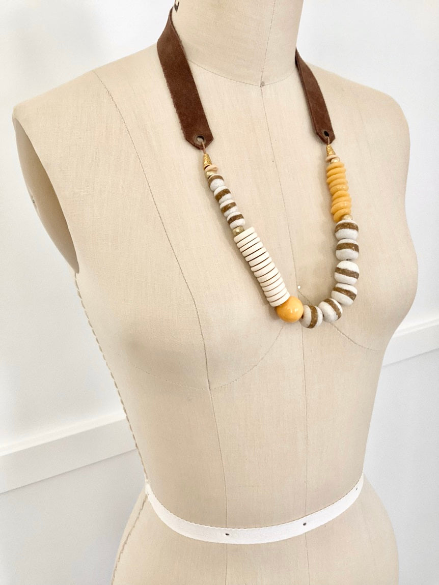 Stripe Yellow Necklace