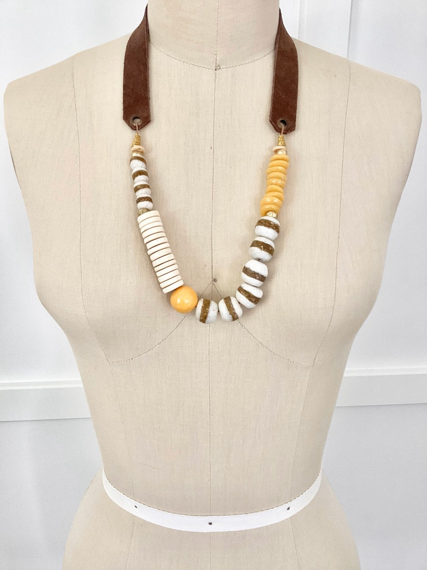 Stripe Yellow Necklace