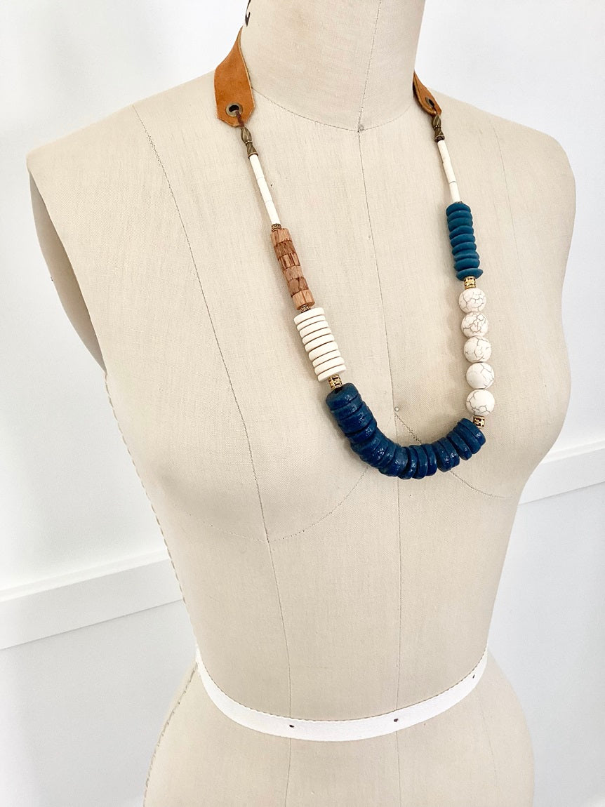 Ivory & Teal Necklace